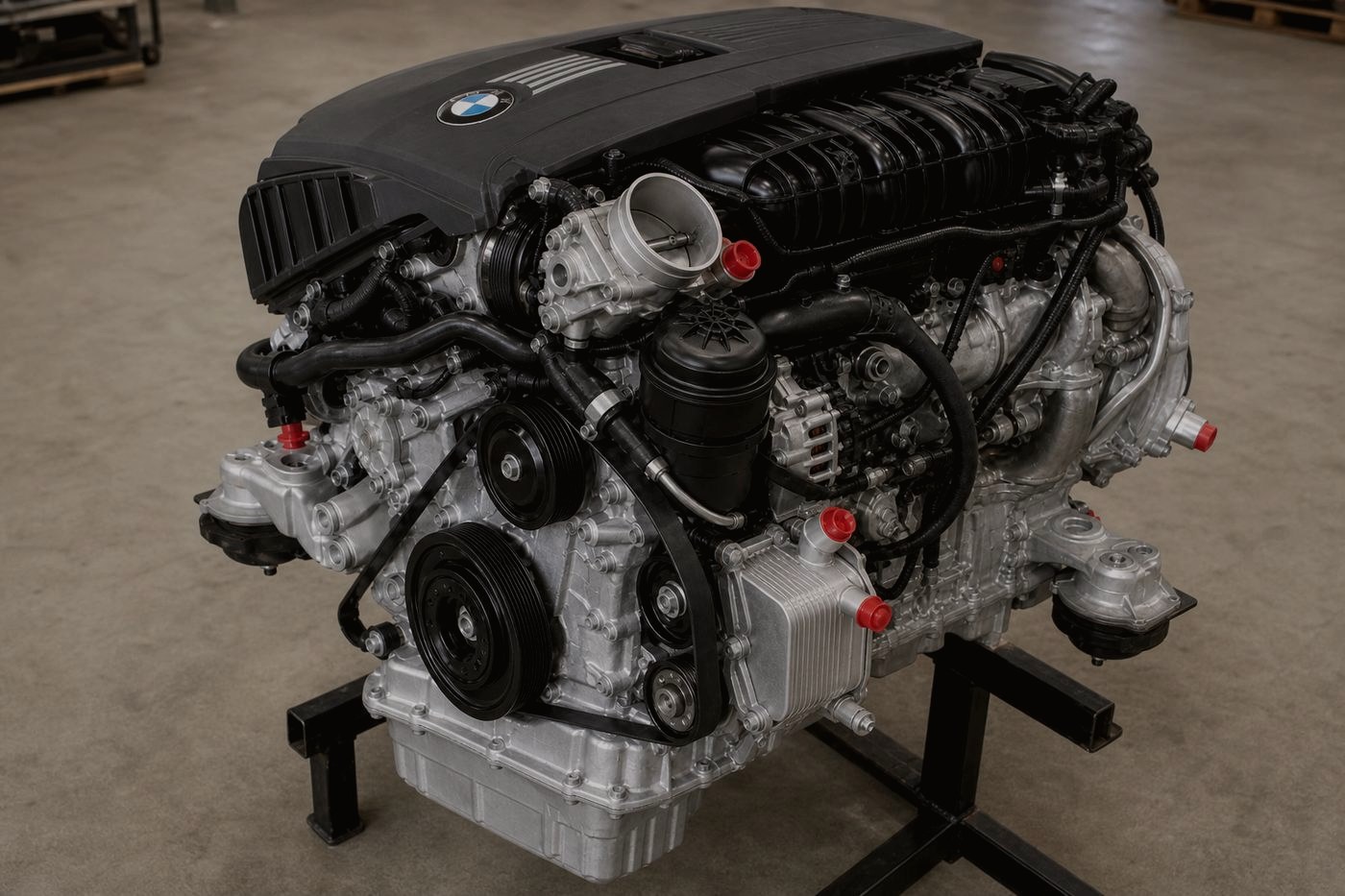V8 engine in the studio