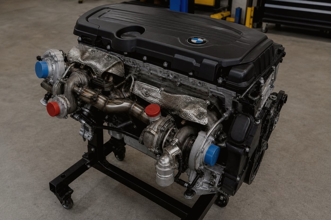 Engine ready for shipping